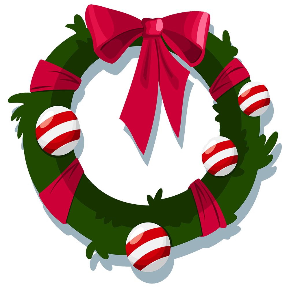 christmas wreath clipart