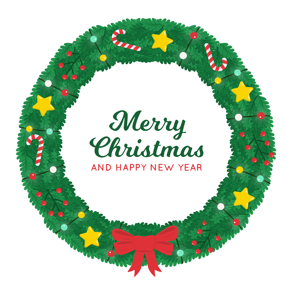 christmas wreath clipart