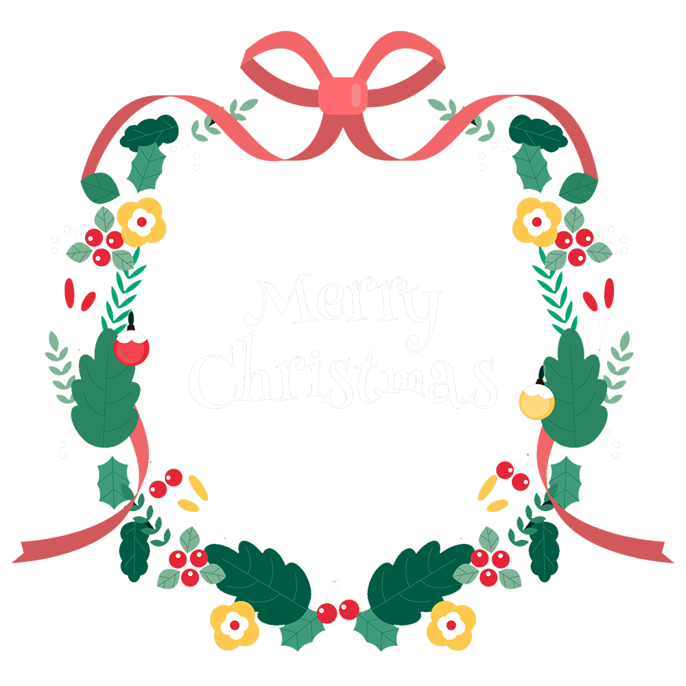 christmas wreath clipart