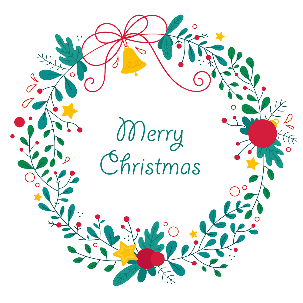 christmas wreath clipart