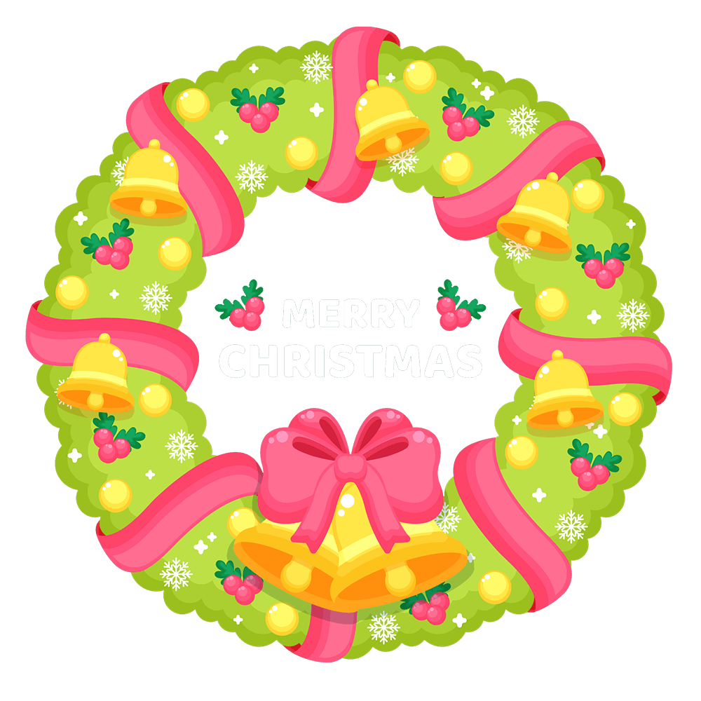 christmas wreath clipart