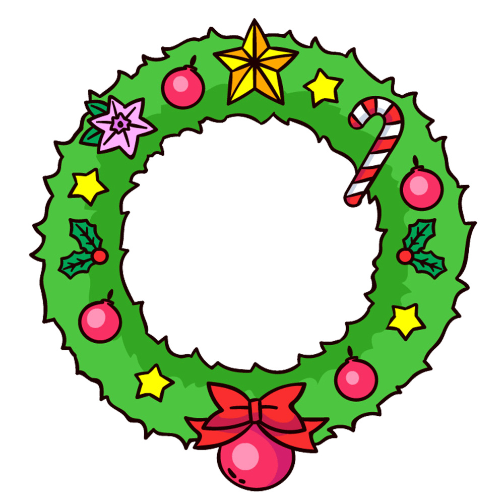 christmas wreath clipart