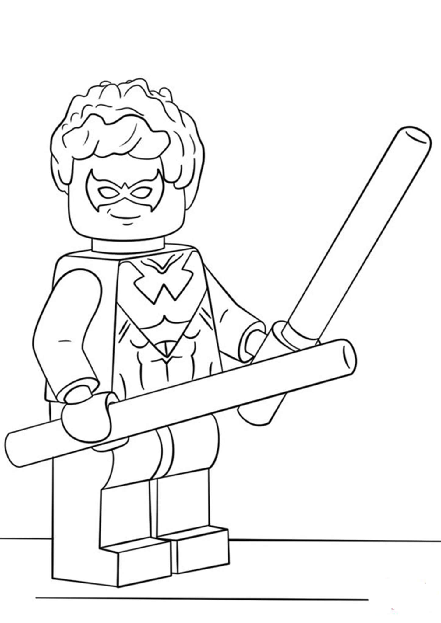 Free & Easy To Print Lego Batman Coloring Pages - Tulamama