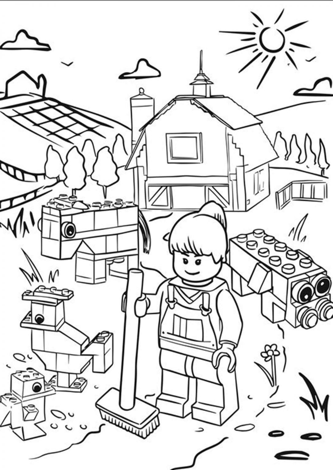 Free Easy To Print Lego Coloring Pages Tulamama
