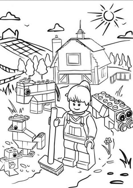 Free & Easy To Print Lego Coloring Pages - Tulamama
