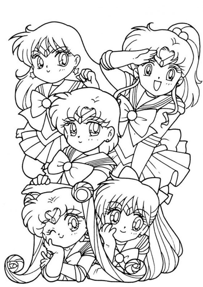 Free & Easy To Print Sailor Moon Coloring Pages - Tulamama