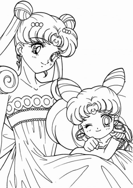 Free & Easy To Print Sailor Moon Coloring Pages - Tulamama