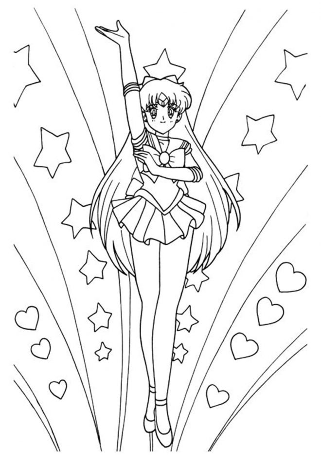 Free & Easy To Print Sailor Moon Coloring Pages - Tulamama