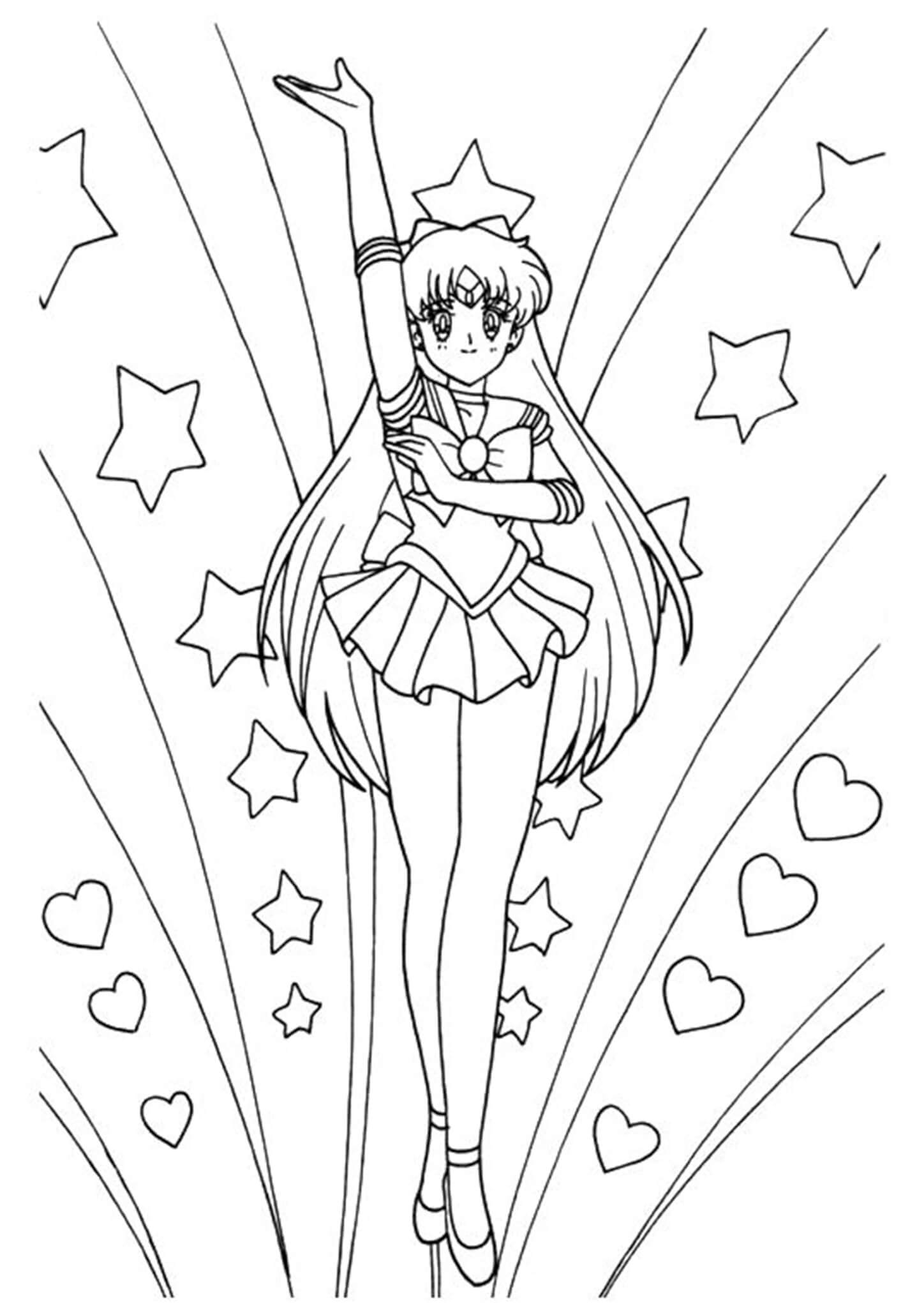 Sailor Moon Coloring Pages Printable Printable Templates