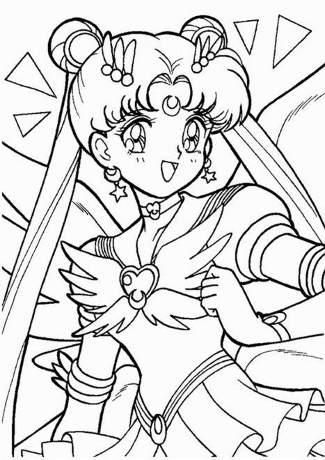 Free & Easy To Print Sailor Moon Coloring Pages - Tulamama