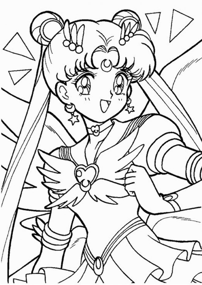 Free & Easy To Print Sailor Moon Coloring Pages - Tulamama