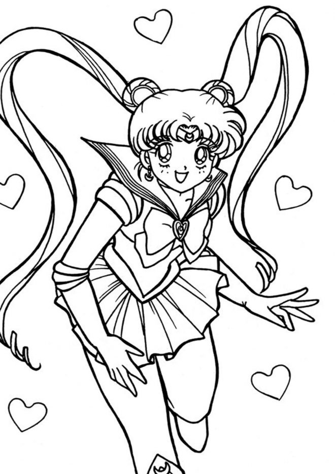 Free & Easy To Print Sailor Moon Coloring Pages - Tulamama