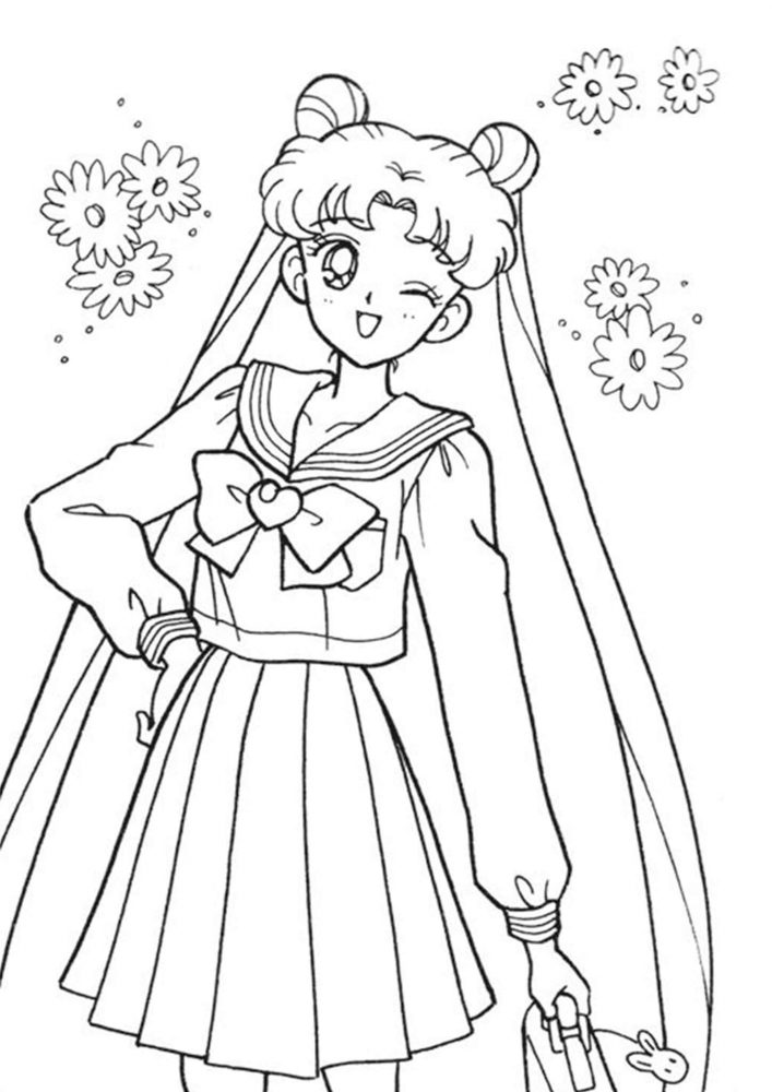 Fun Sailor Moon coloring pages for your little one. They are free and easy to print. The collection is varied with different skill levels