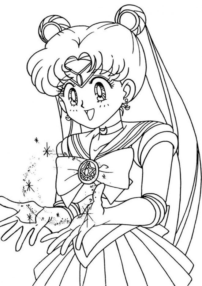 Free & Easy To Print Sailor Moon Coloring Pages - Tulamama