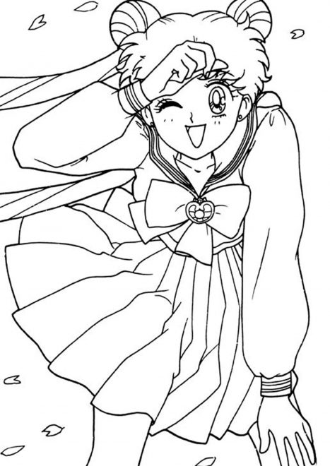 Free & Easy To Print Sailor Moon Coloring Pages - Tulamama