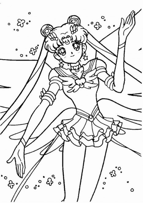 Free & Easy To Print Sailor Moon Coloring Pages - Tulamama