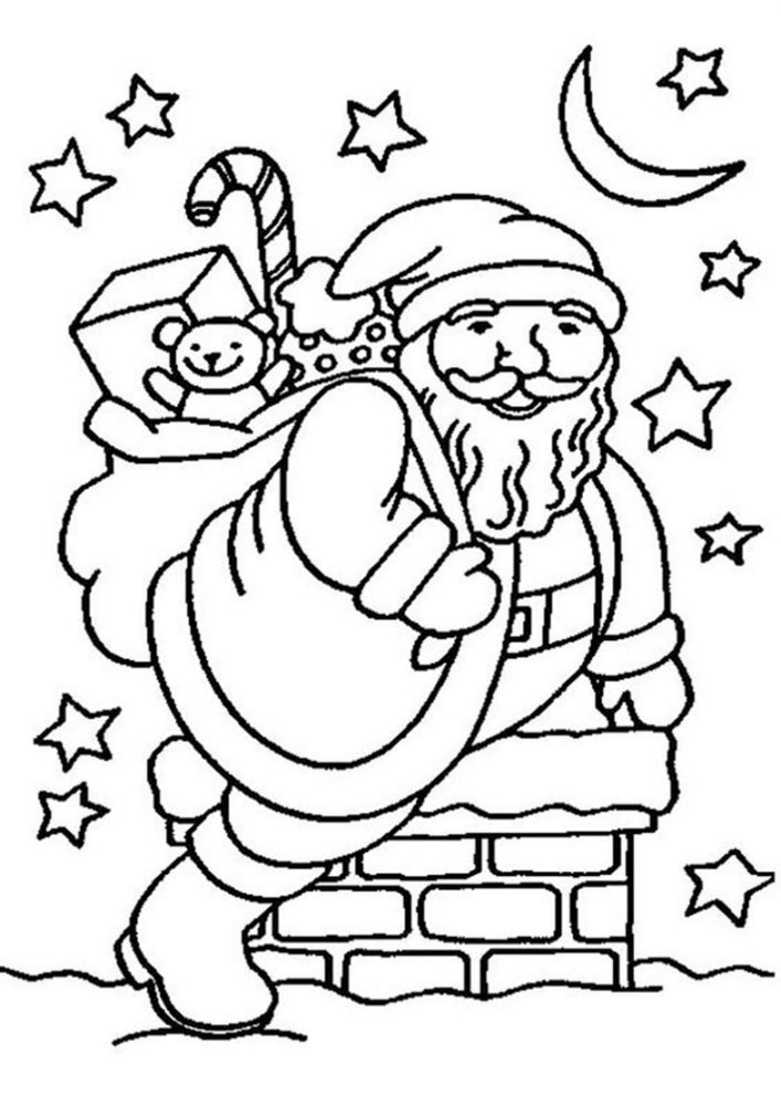 Fun Santa coloring pages for your little one. They are free and easy to print. The collection is varied with different skill levels