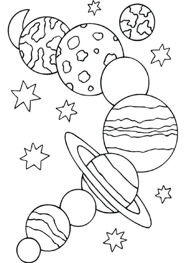 Free Easy To Print Space Coloring Pages Tulamama