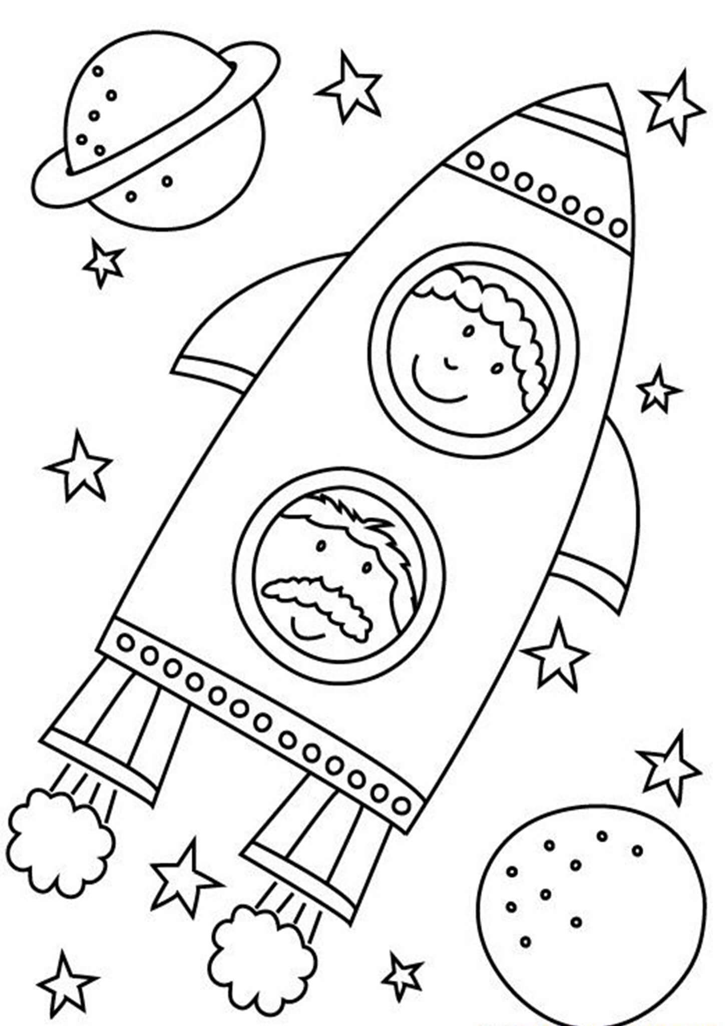Free & Easy To Print Space Coloring Pages Tulamama