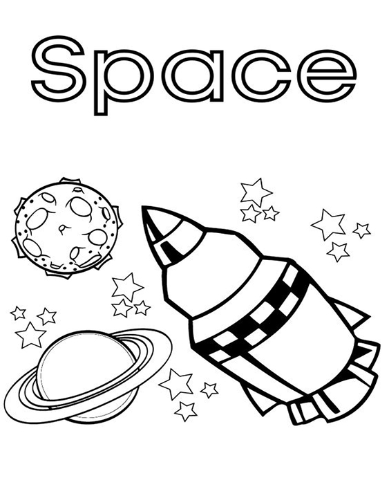 Free & Easy To Print Space Coloring Pages - Tulamama