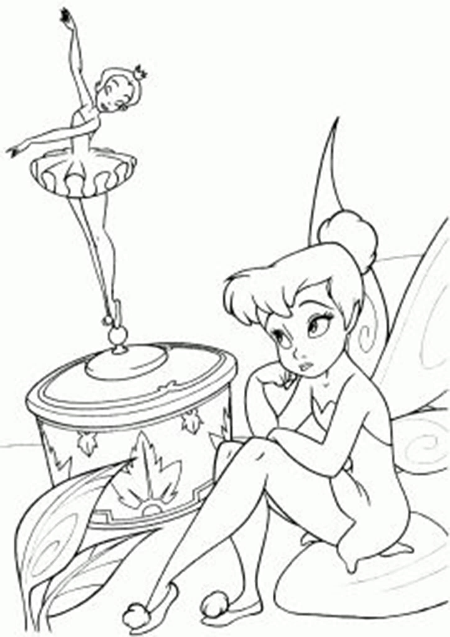 Free & Easy To Print Tinkerbell Coloring Pages   Tulamama