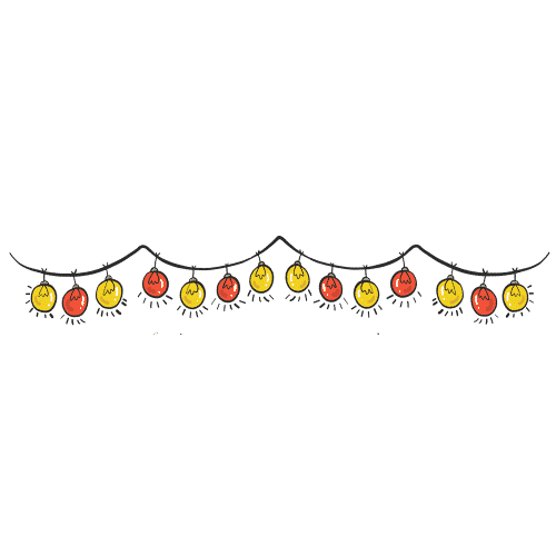 Free &amp; Cute Christmas Lights Clipart For Your Holiday Decorations - Tulamama