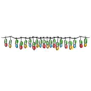 Free & Cute Christmas Lights Clipart For Your Holiday Decorations 