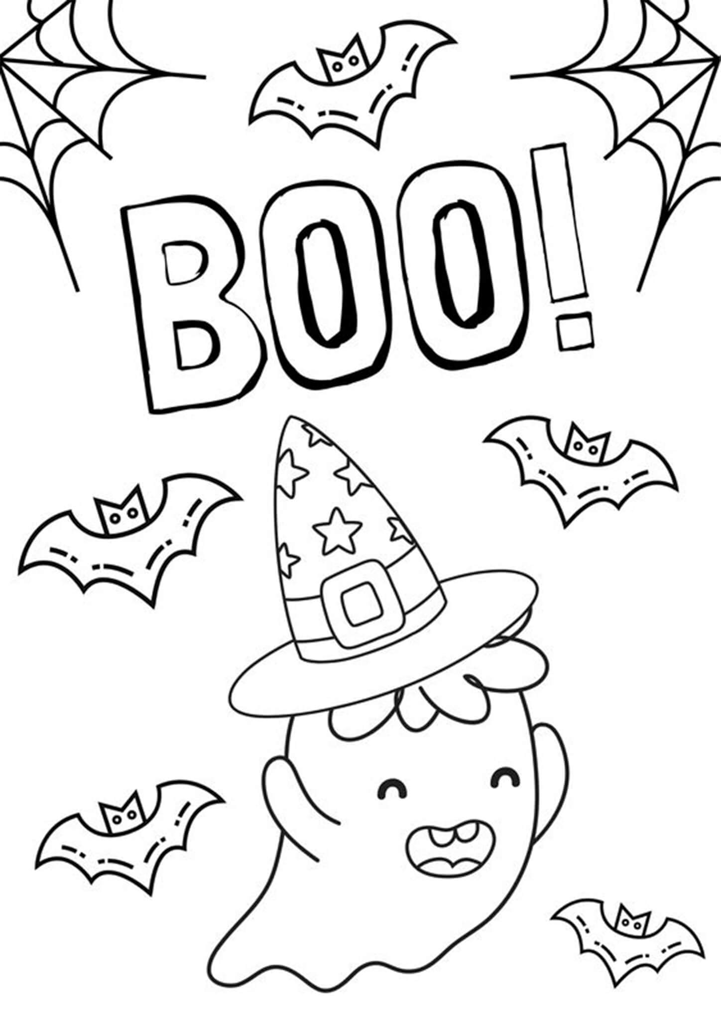 Printable Easy Halloween Coloring Pages