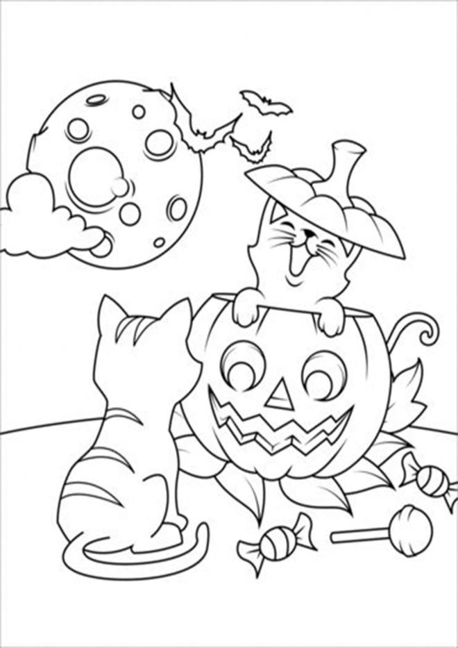 10 Spooktacular Halloween Animal Coloring Pages for Kids and Adults