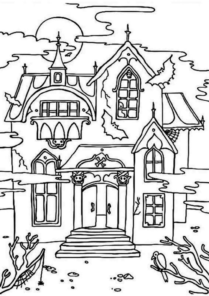 Fun Halloween coloring pages for your little one. They are free and easy to print. The collection is varied with different skill levels
