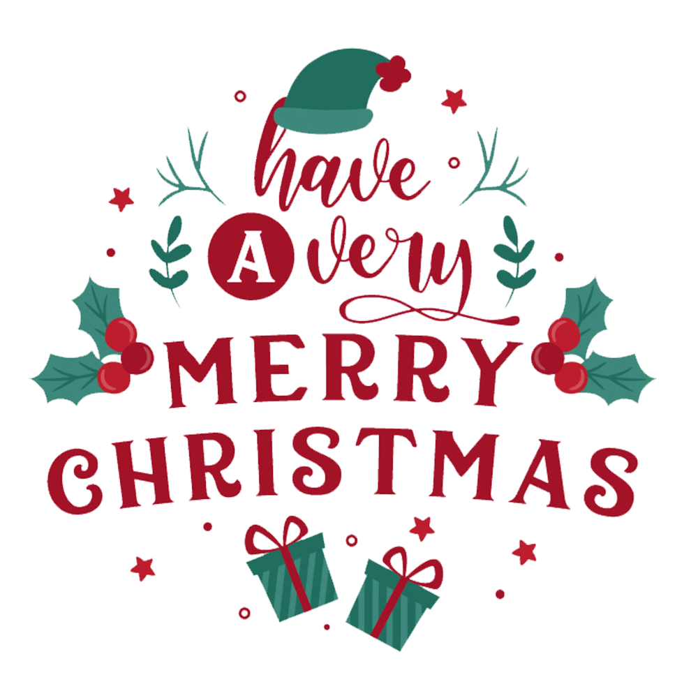 436 Transparent Background Merry Christmas Clipart Images