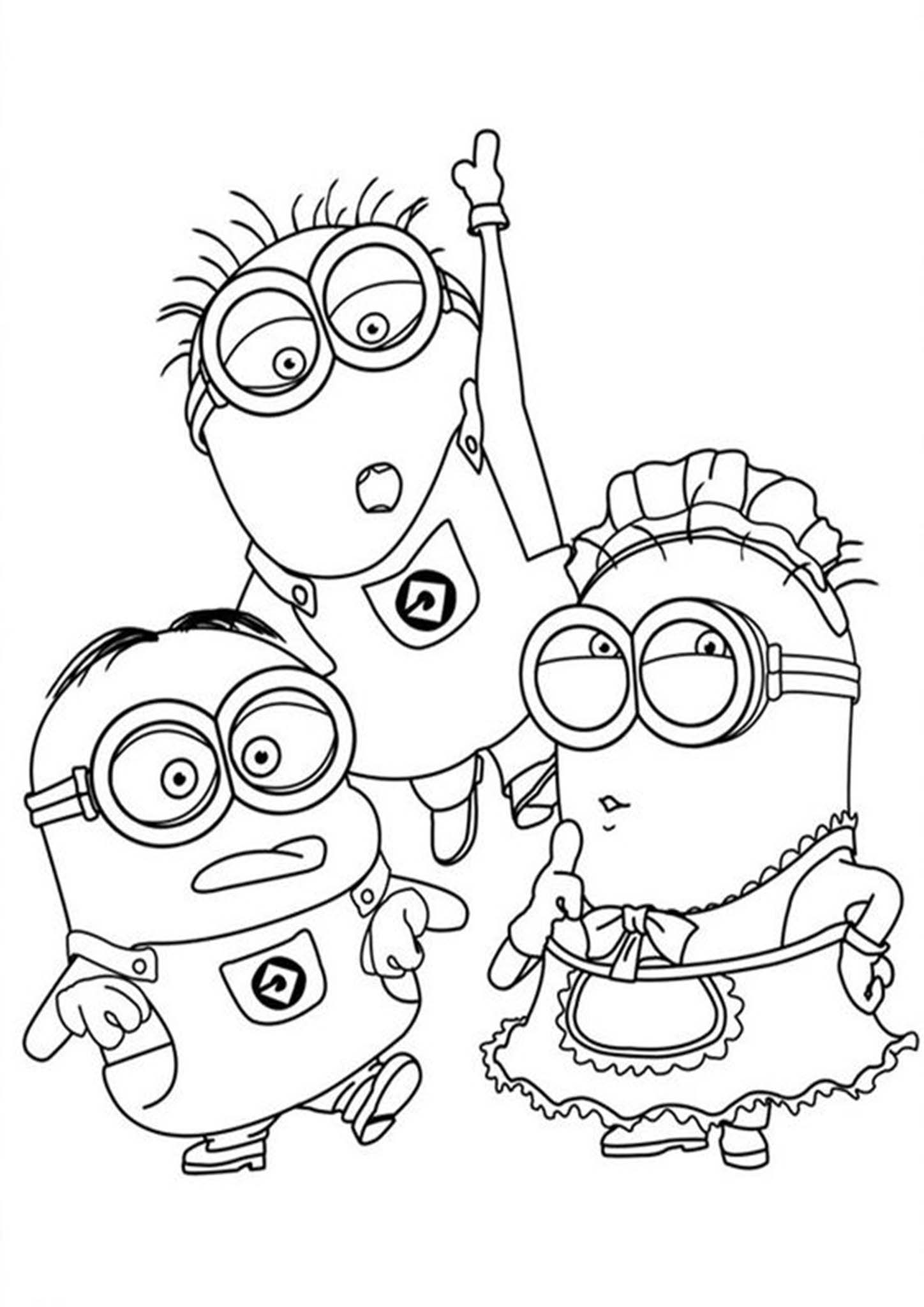 Free & Easy To Print Minions Coloring Pages Tulamama