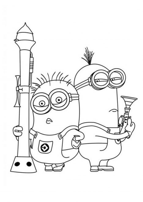 Free & Easy To Print Minions Coloring Pages - Tulamama