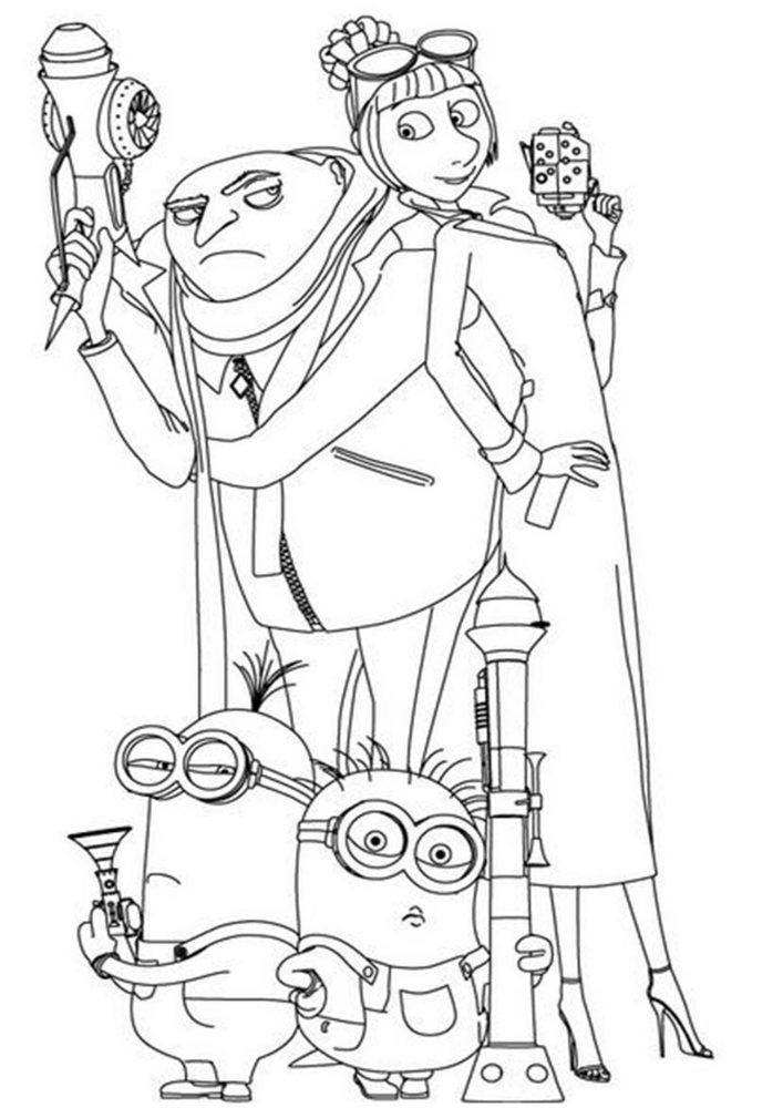 free easy to print minions coloring pages tulamama