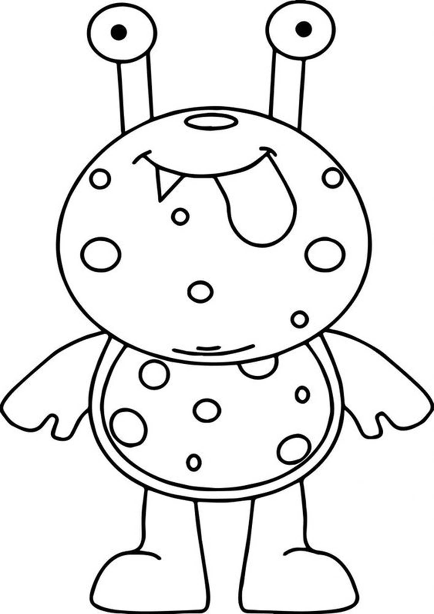 Free & Easy To Print Monster Coloring Pages - Tulamama