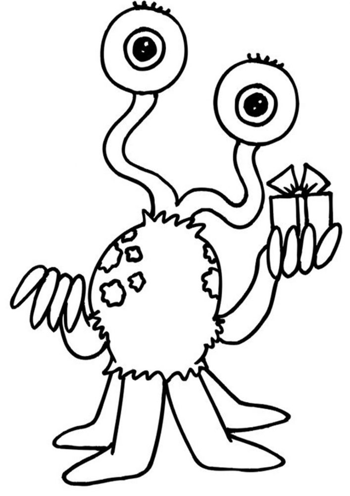 Free & Easy To Print Monster Coloring Pages - Tulamama