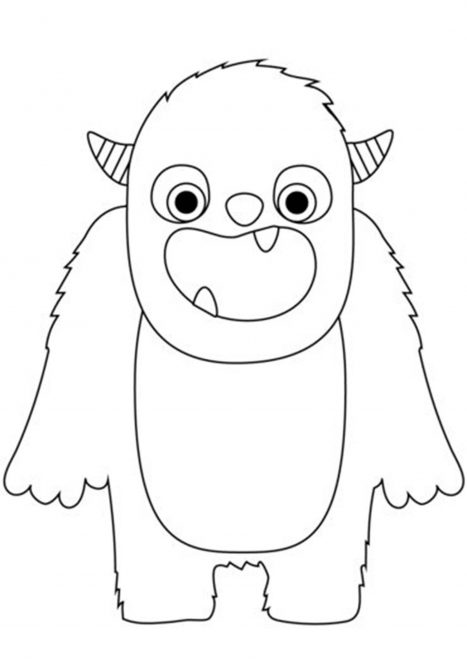 Free & Easy To Print Monster Coloring Pages - Tulamama