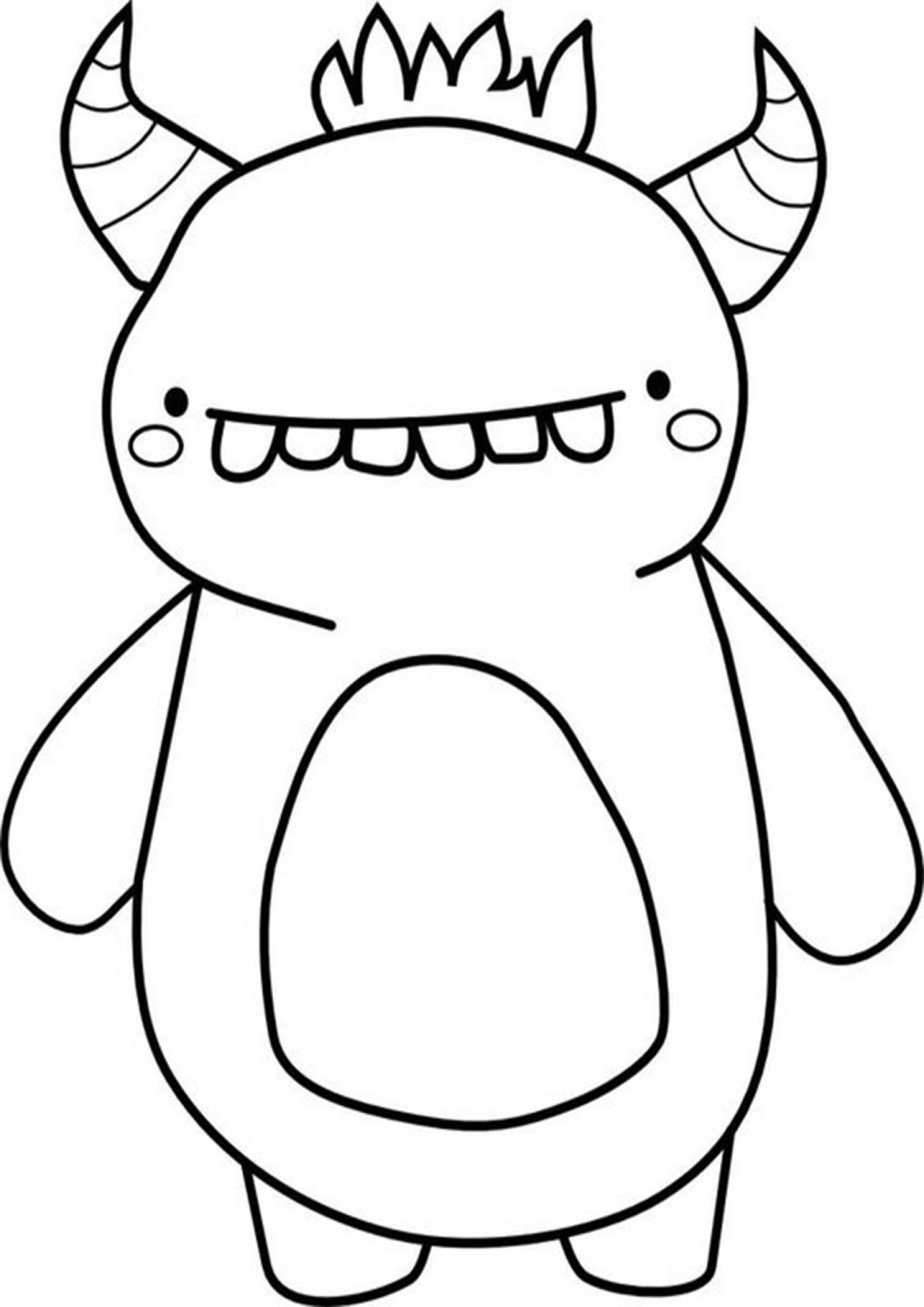 Free &Amp; Easy To Print Monster Coloring Pages - Tulamama