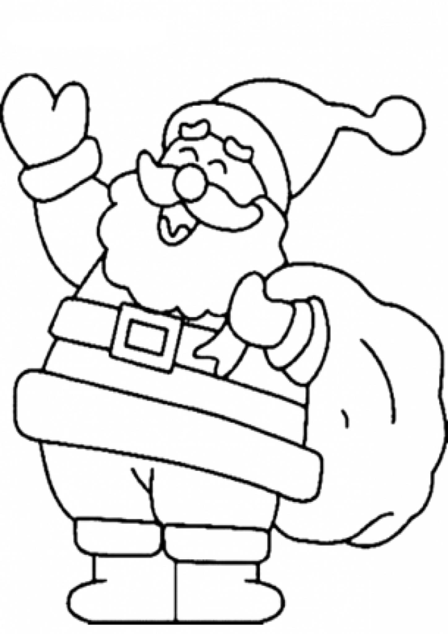 Free Printable Santa Coloring Pages For Kids Tulamama