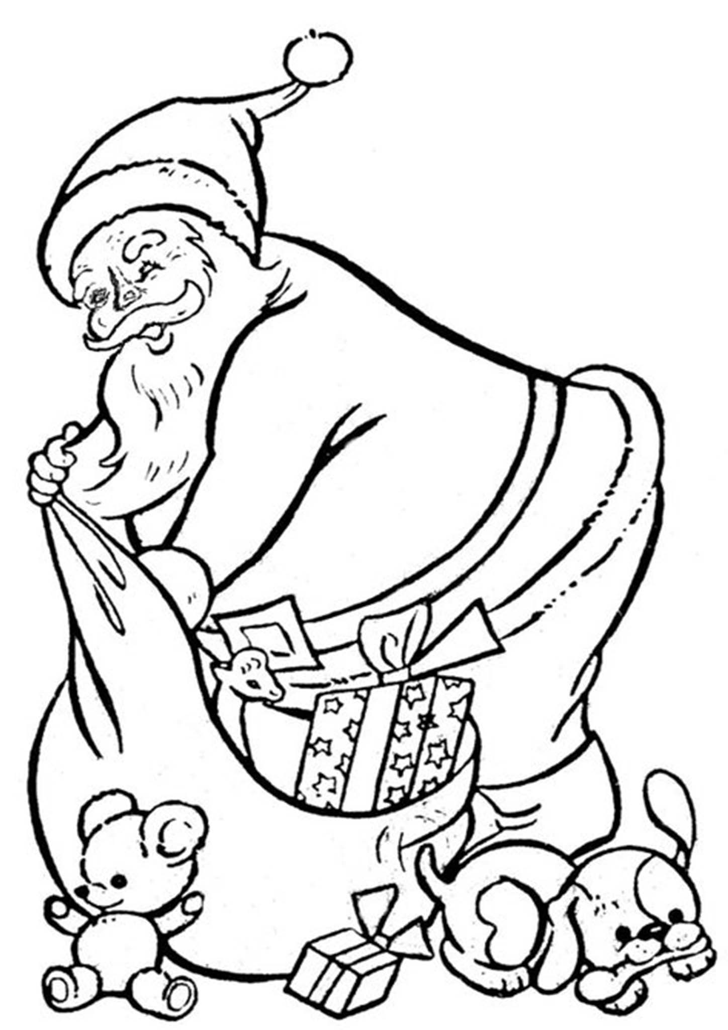 free printable santa coloring pages for kids tulamama