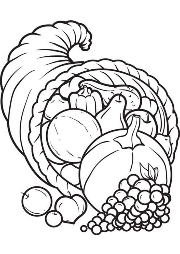 Fun Thanksgiving coloring pages for your little one. They are free and easy to print. The collection is varied with different skill levels