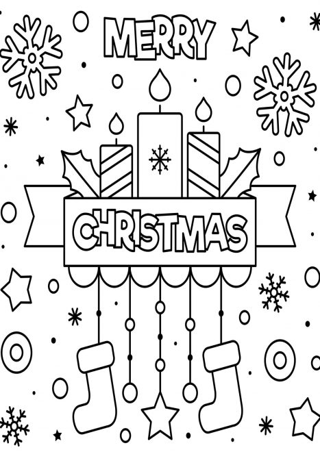 Free & Easy To Print Christmas Coloring Pages - Tulamama