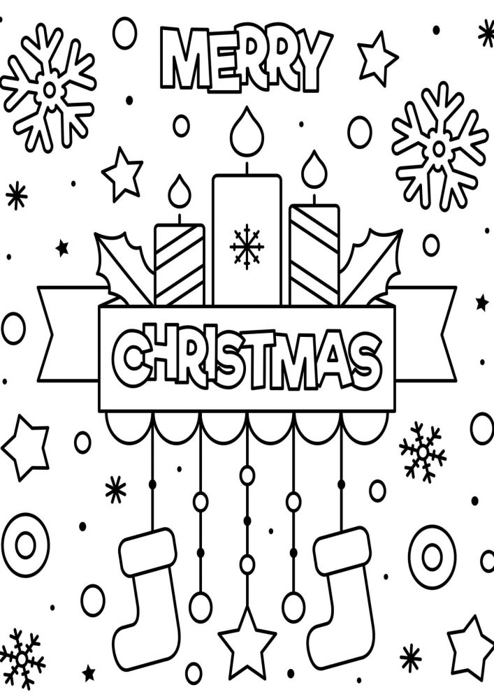 Free & Easy To Print Adult Christmas Coloring Pages - Tulamama