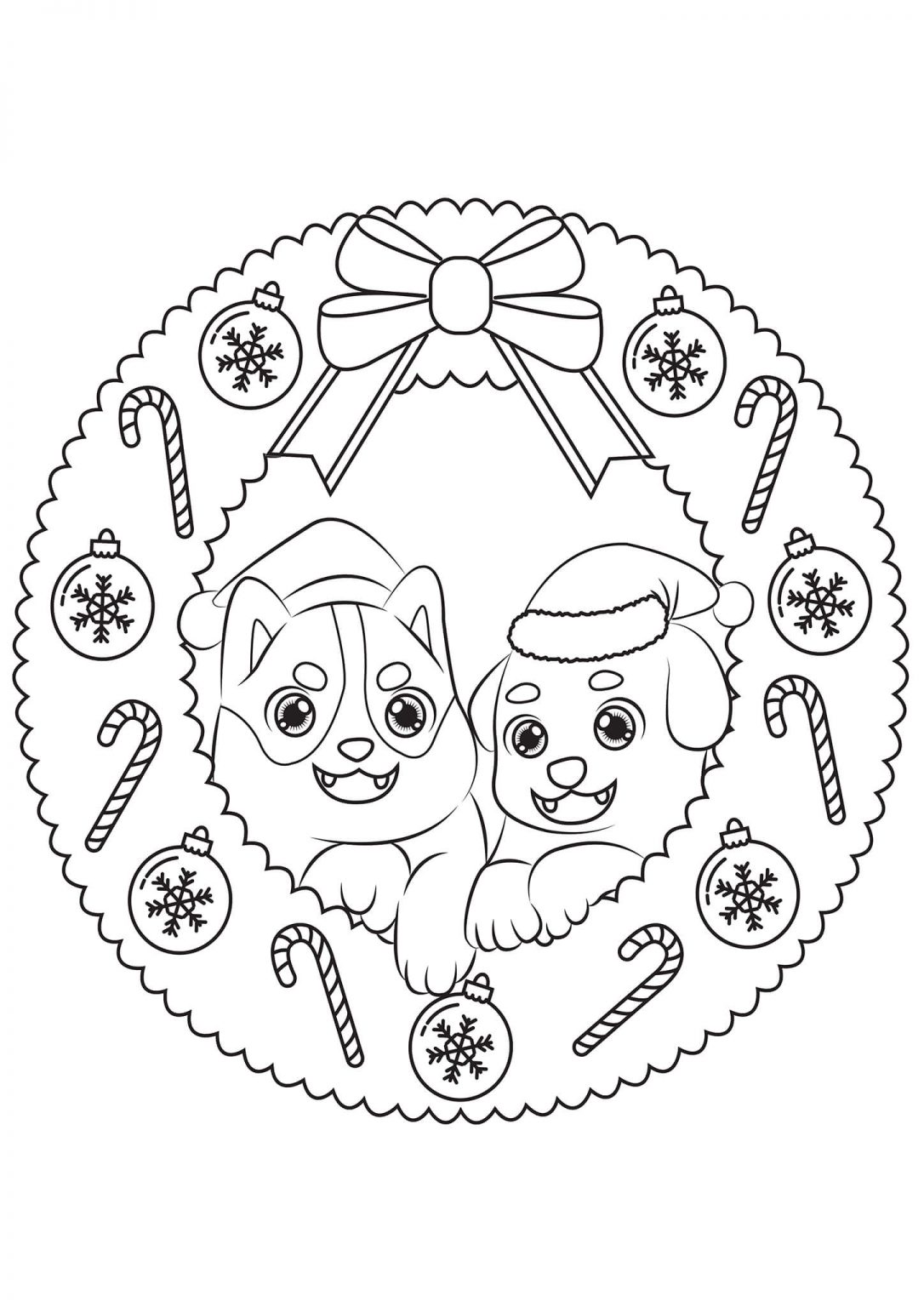 Free &amp; Easy To Print Christmas Coloring Pages - Tulamama