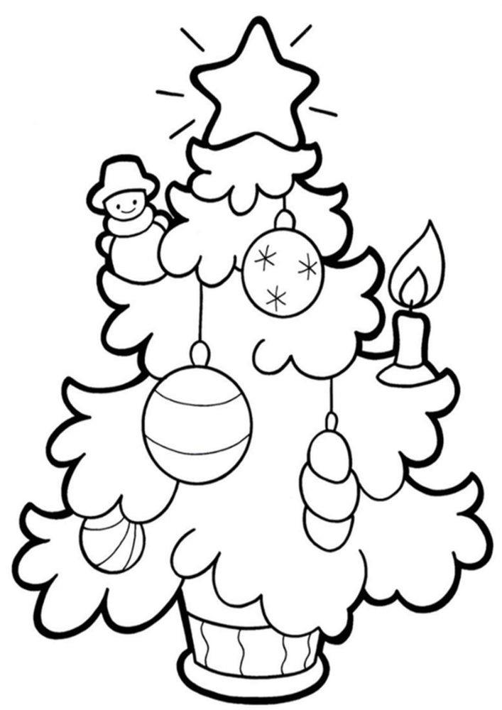 Free &Amp; Easy To Print Christmas Coloring Pages - Tulamama