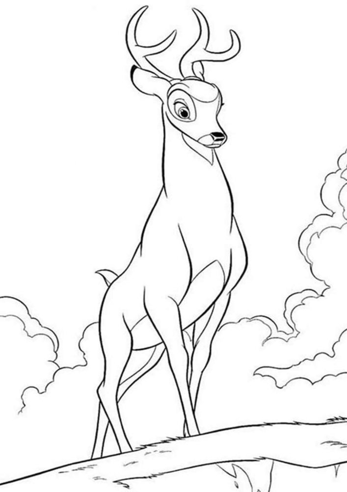 Free & Easy To Print Deer Coloring Pages - Tulamama