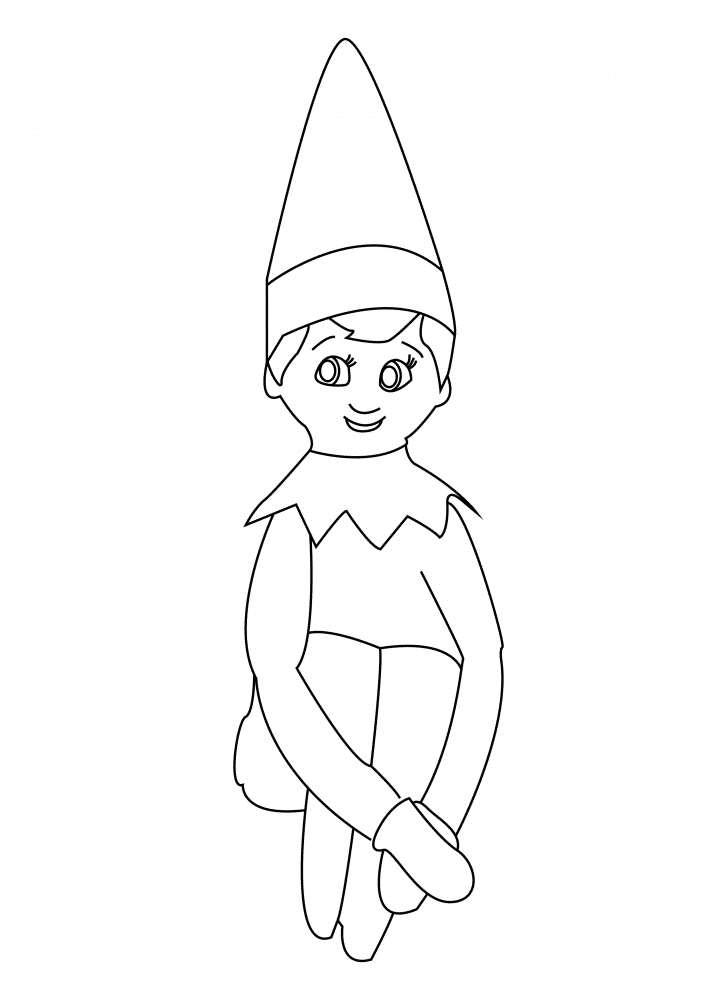 elf-on-the-shelf-printable-coloring-pages