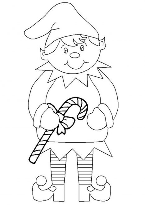 Free & Easy To Print Elf Coloring Pages - Tulamama