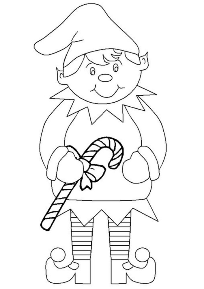 Fun Elf coloring pages for your little one. They are free and easy to print. The collection is varied with different skill levels