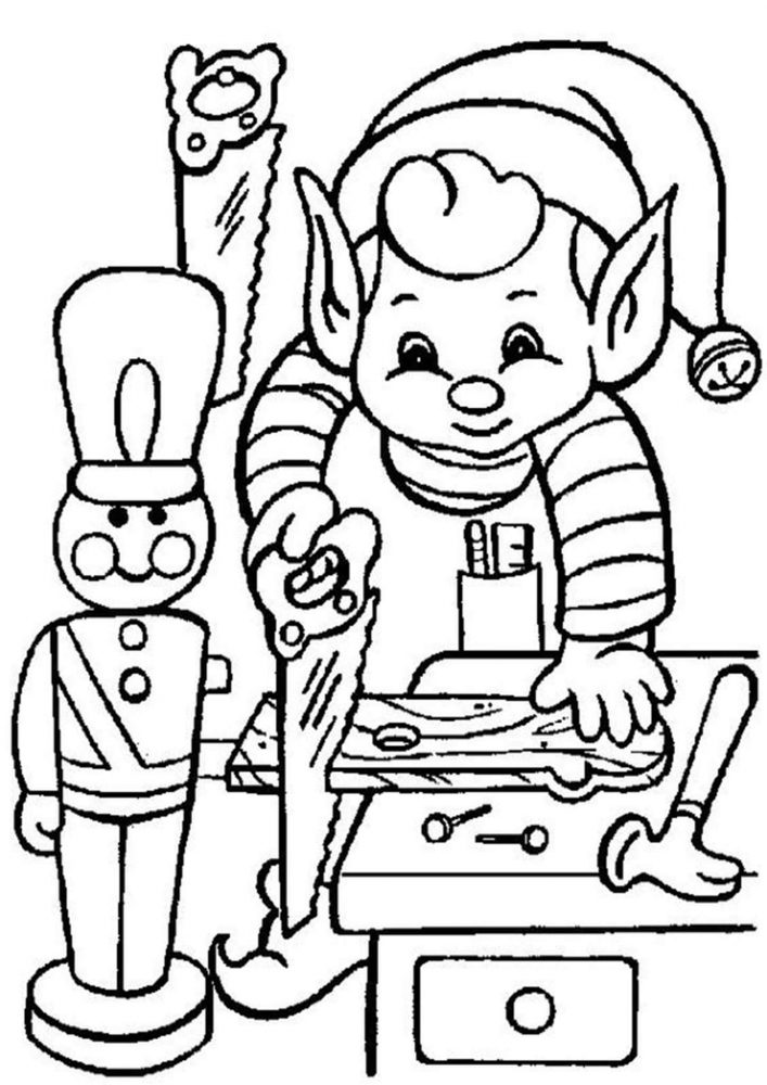Free & Easy To Print Elf Coloring Pages - Tulamama